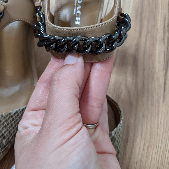 Coach - snakeskin garland heel shoes - Picture 10 of 10